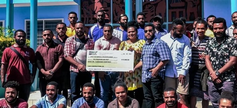 CANE CONSTRUCTIONS: FIRST TO DONATE K10,000.00 FOR SHP STUDENTS FUNDRAISING DRIVE TO PURCHASE CT SCAN MACHINE FOR MENDI GENERAL HOSPITAL