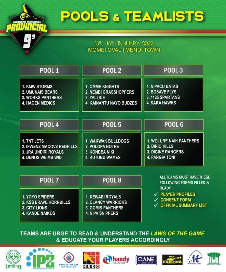 SHP 9s team lists and pools released